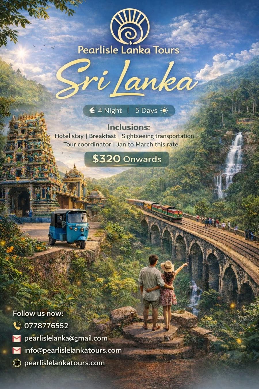 Sri Lanka 4 nights 5 days offer poster